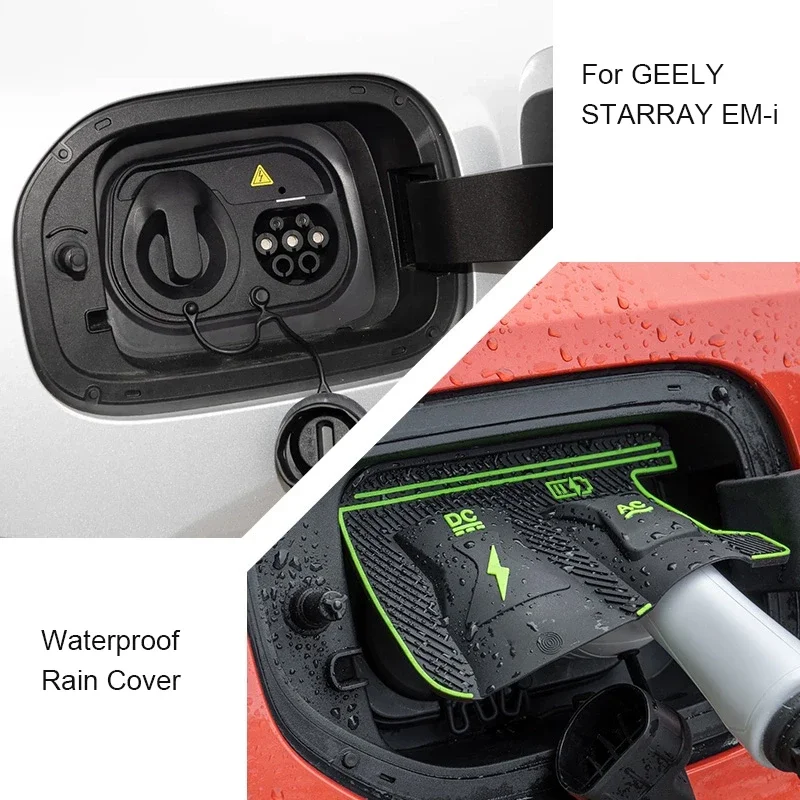 

For ROX 01 GEELY GALAXY L7 E5 EX5 E8 M9 GEOME STARRAY EM-i New Energy Car Charging Port Waterproof Cover Gun Charge Rain Cover