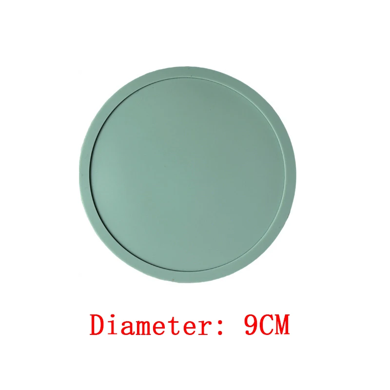 F9 10pcs 9cm Anti-Scalding Tea Coaster Silicone Coasters Set Nonslip Silicone Drink Coasters Heat Resistant Drink Table Pads