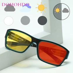 Male Photochromic Sunglasses Men Polarized Driving Chameleon Glasses Change Color Sun Glasses Day Night Vision Driver's Eyewear