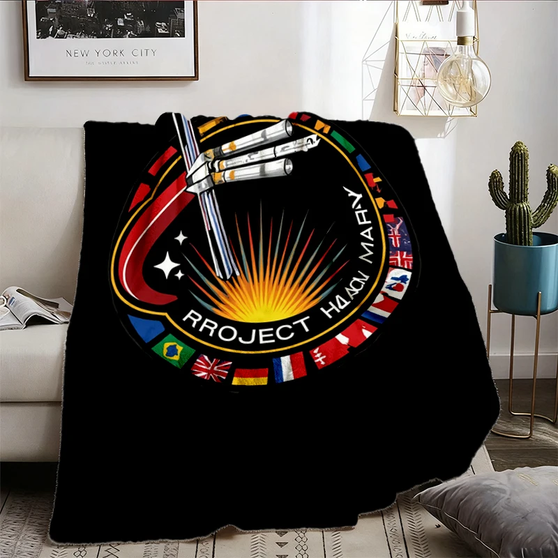 Project Hail Mary Ringer Mission Patch Flannel Blanket, Dr Grace's I Had Potential Funny Gift Flannel Throw