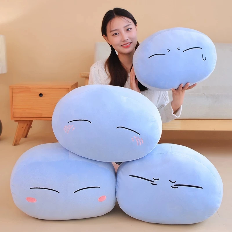 55cm Plush Anime That Time I Got Reincarnated As A Slimes Rimuru Tempest Cosplay Pillow Plush Doll Cushion Toy Halloween Gifts