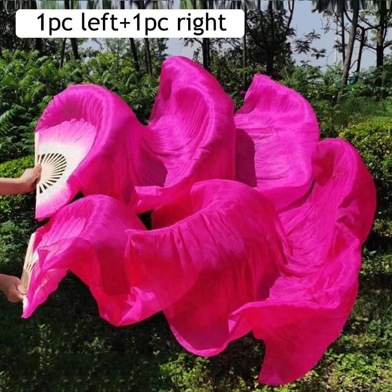 1 paar Links en Rechts 150 cm Lengte Buikdansen LED Fan Gradiëntkleur Zijde Fans Dans Accessoires Stage performance Props