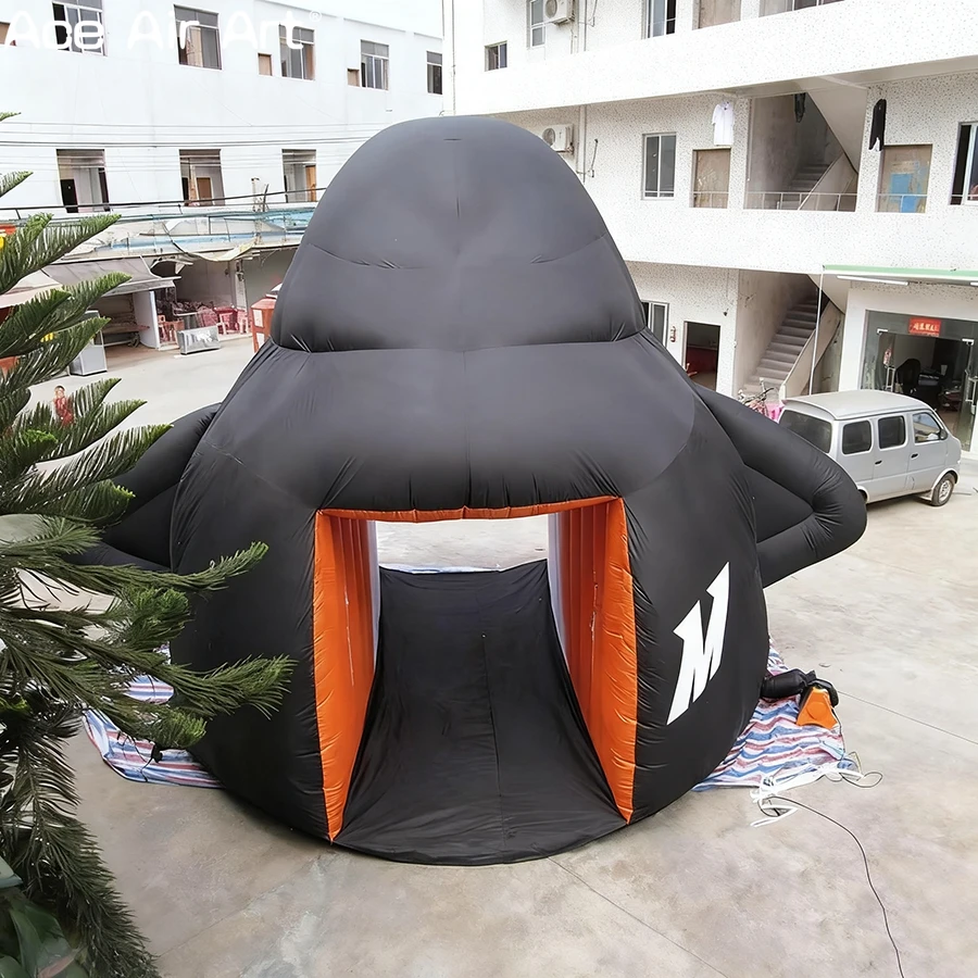 Tunnel de pingouin gonflable géant personnalisé, modèle de pingouin mignon, tente gonflable pour événements en plein air