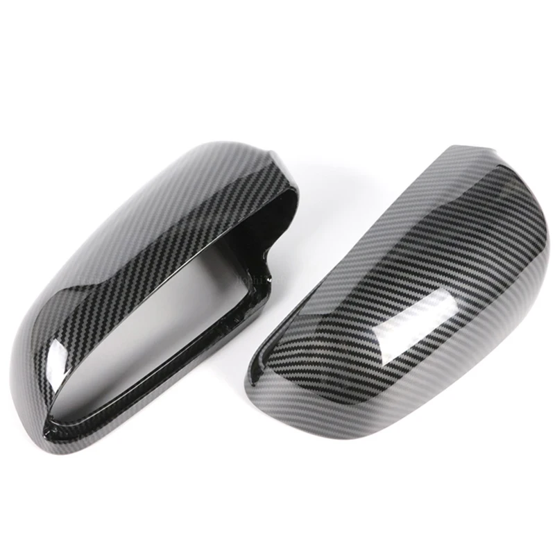 Carbon pattern Side Wing Mirror Caps For Audi A3 S3 8P A4 S4 B6 B7 8E 8H A6 S6 C6 4F Pre-facelift Replacement covers - view 4