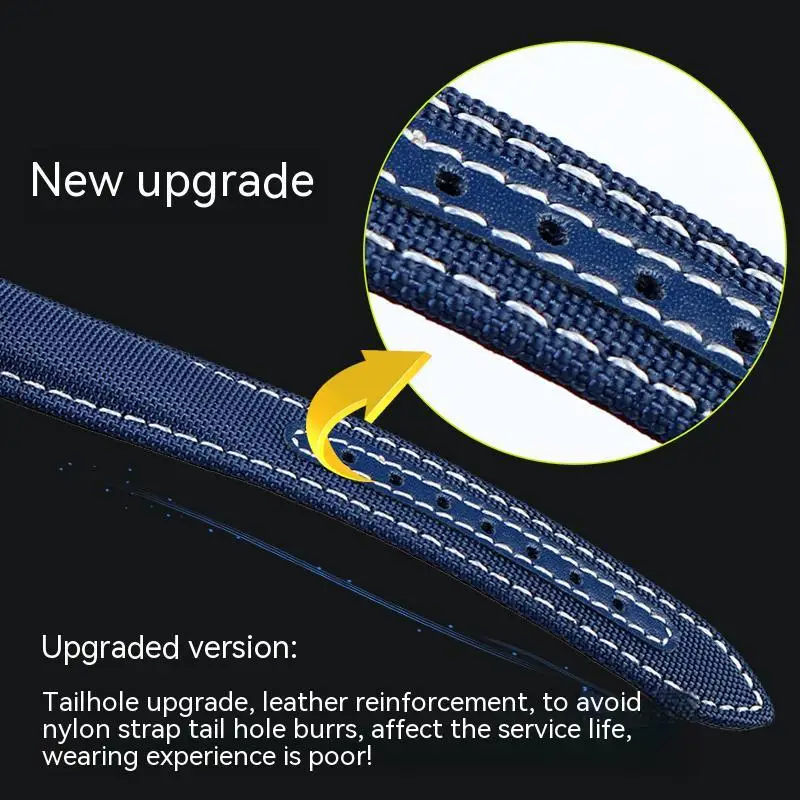 Waterproof  Sweat-proof Nylon Strap For Omega New Seamaster  Speedmaster AT150 Watchband 19mm 20mm Folding Buckle Men Bracelet