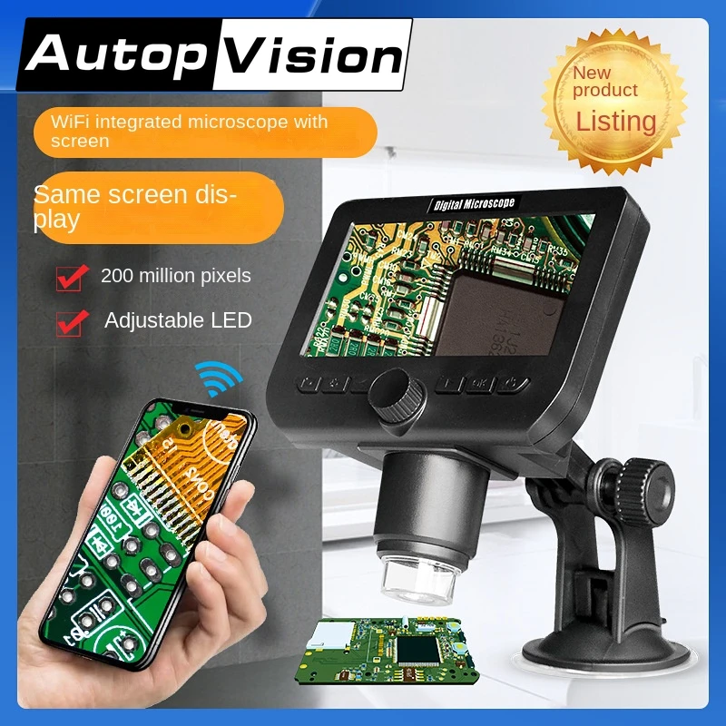 

1000X Digital Microscope HD 3MP LED USB WiFi Microscope Mobile Phone Microscope Camera for Smartphone PCB Inspection Tools