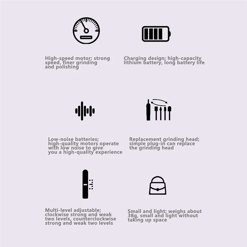 BBNV-электрическая пилочка для ногтей, толстые ногти на ногах, 4 скорости, беспроводной акриловый инструмент для ногтей, набор шлифовальных машин для ногтей для толстых ногтей