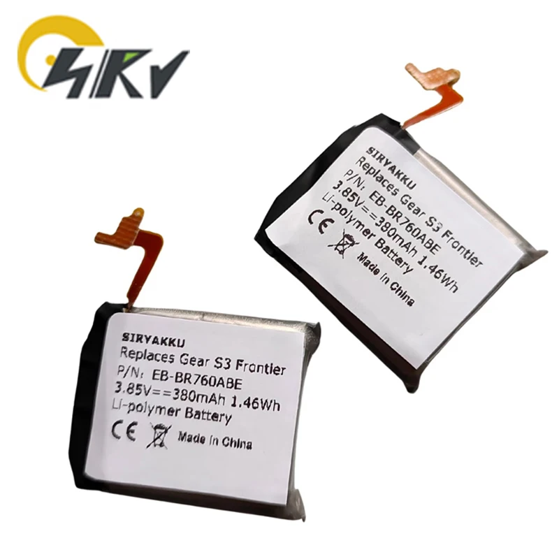 Аккумулятор для умных часов EB-BR760ABE для Samsung Gear S3 Frontier/Classic EB-BR760A SM-R760 SM-R770 SM-R765 SM-R765S 3,85 В 380 мАч