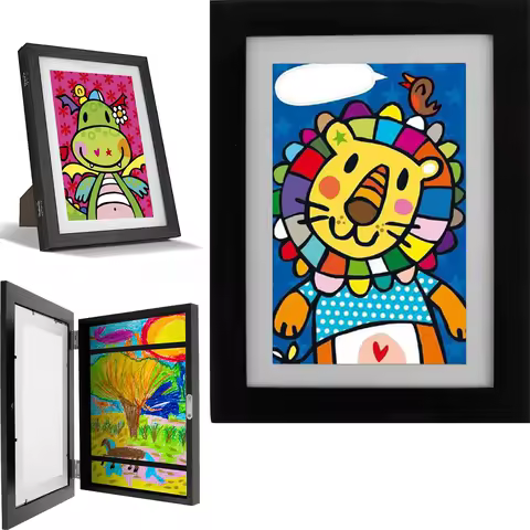 Kids Art Frame Kids Artwork Frames Changeable Kids Frames Pictures Poster Photo Drawing A4 Child Artwork Picture Frame HomeDecor