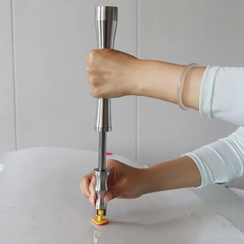 Stainless Steel Slide Hammer Dent Puller Kit With Storage Retractable Stainless Steel Car Dent Repair Tool 4
