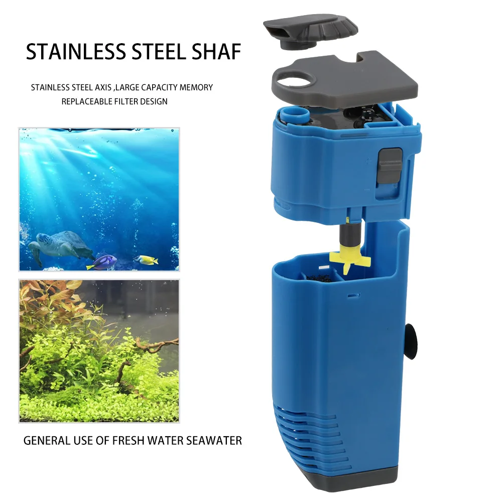 Filter Pump 1 Set For Fish Tank Pond Oxygen Increasing Aquarium Surface Oil Film Remover Fish Tank Water Protein Skimmer