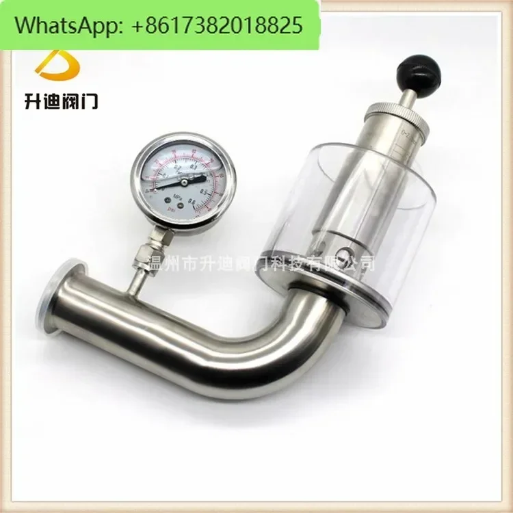 

Safety exhaust valve, water seal valve, 304 food beer fermentation tank pressure relief breathing valve