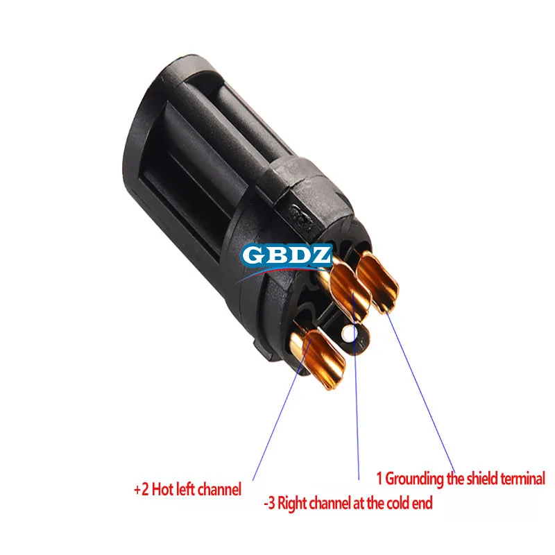 1-20 SZT. REAN XLR Męski/Żeński Czysta Miedź 3-Pinowe Wtyki Audio Balansowe REAN Zakrzywione 90 Stopni Kabel Mikrofonowy Akcesoria YS136N — zdjęcie produktu 5