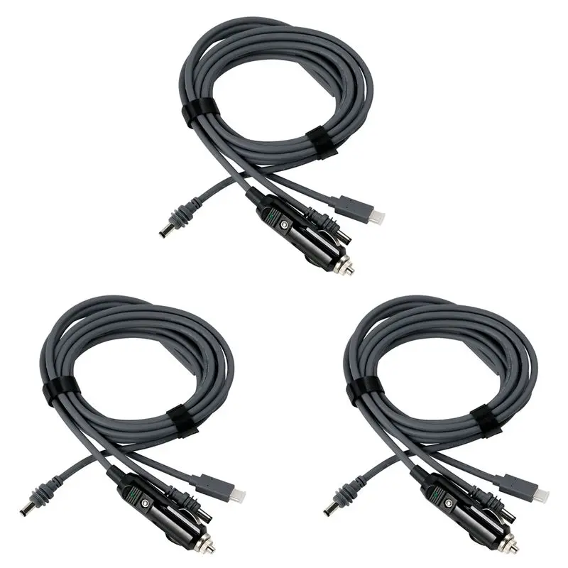 Smart-3X For Starlink Mini DC Power Cable TYPE-C Car Power Cable USB Three-In-One Power Supply 3 Meters