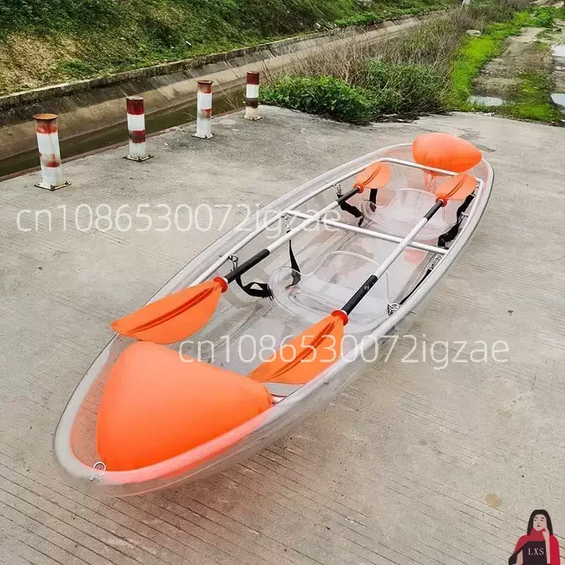 Water transparent boat Internet celebrity glass boat B & B swimming pool Internet celebrity Park scenic spot play boat