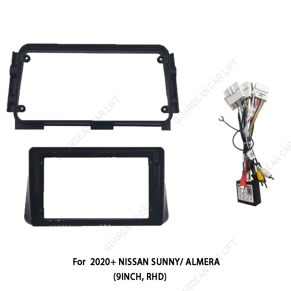 

9-дюймовый автомобильный радиоприемник, Android-стереоплеер, 2 Din, панель головное устройство, рамка для NISSAN MICRA/KICKS/2020+ SUNNY/ALMERA 2017 г.