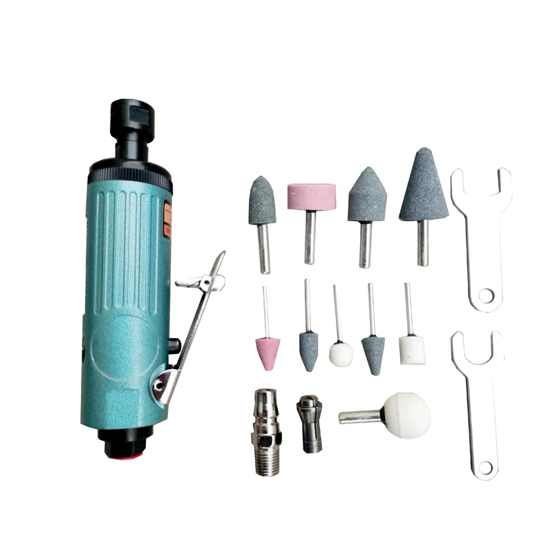 

16Pcs/Set 1/4 Inch Car Air Compressor 90psi Grinder Machine Tirel Rotary Stone Tool Kit High-speed Polishing Pneumatic Tool