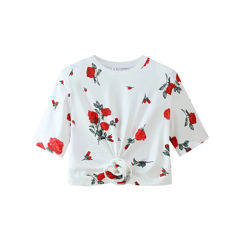 

Faionable round Ne Padded oulder ort Sve T-irt Women's Sle Summer New Arrival Z Commute Sle Slim Fit Po...