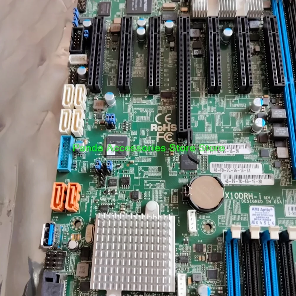 

X10DRH-i Серверная материнская плата Двусторонний сервер E-ATX LGA2011 Поддержка DDR4 C612 Xeon E5-2600 v3/v4 X10DRH