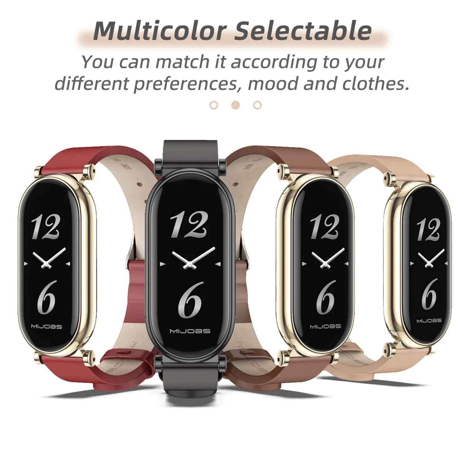Mi Band 6 5 Leather Strap Wrist Band Watchband for Xiaomi Smart Band 6 Bracelet Replacement Watch Strap
