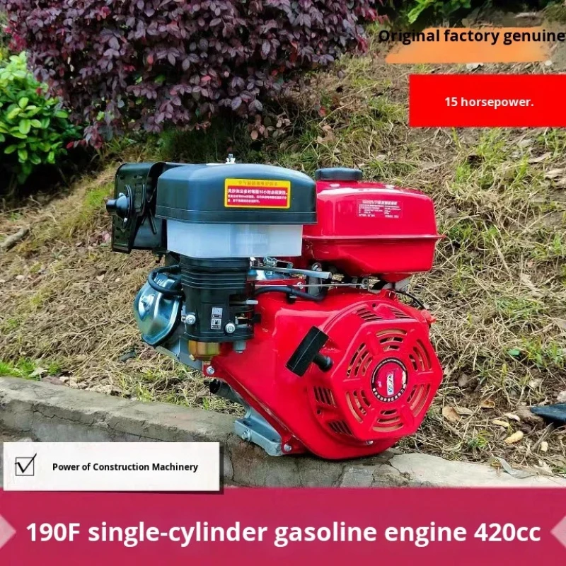 190F Single Cylinder  Engine Road Cutting hine Agricultural Water Pump Air Compressor 15 Horsepower Electric Start
