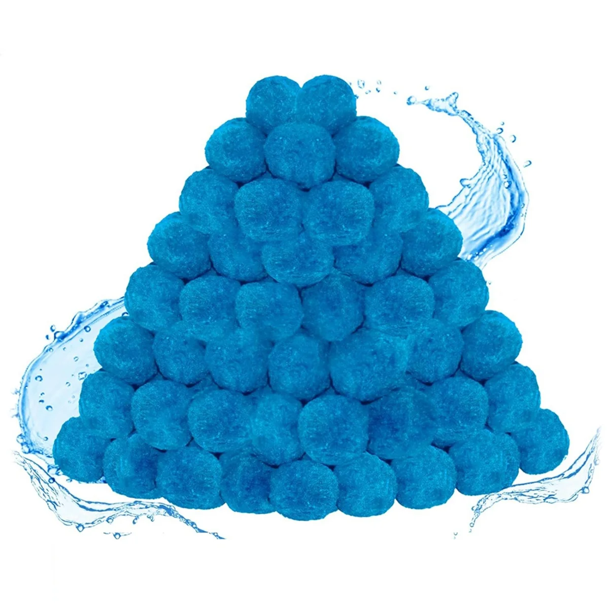 Pool Filter Balls, Pool Filter Sand Substitutes, Environmentally Friendly Filter Media Balls, Fiber Ball Filter Media(B)