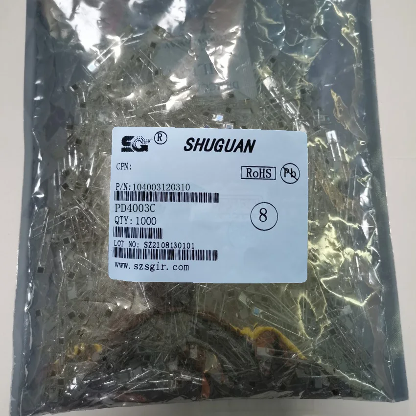 1,8 x 3,7 x 5,2 Infrarot-Empfangsröhre, Blutsauerstoffsensor PD4003C