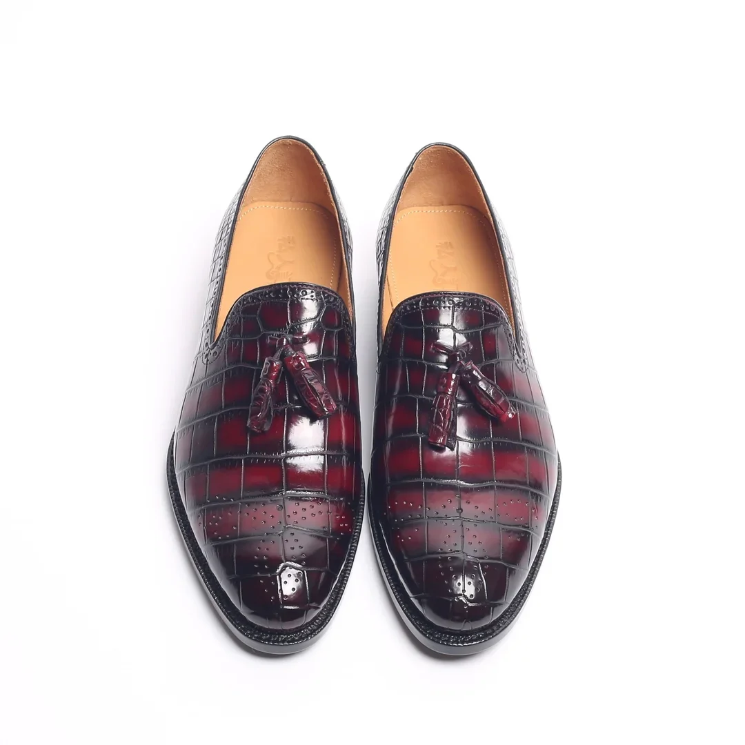 

sanyeshechiping new men formal shoes crocodile shoes for male