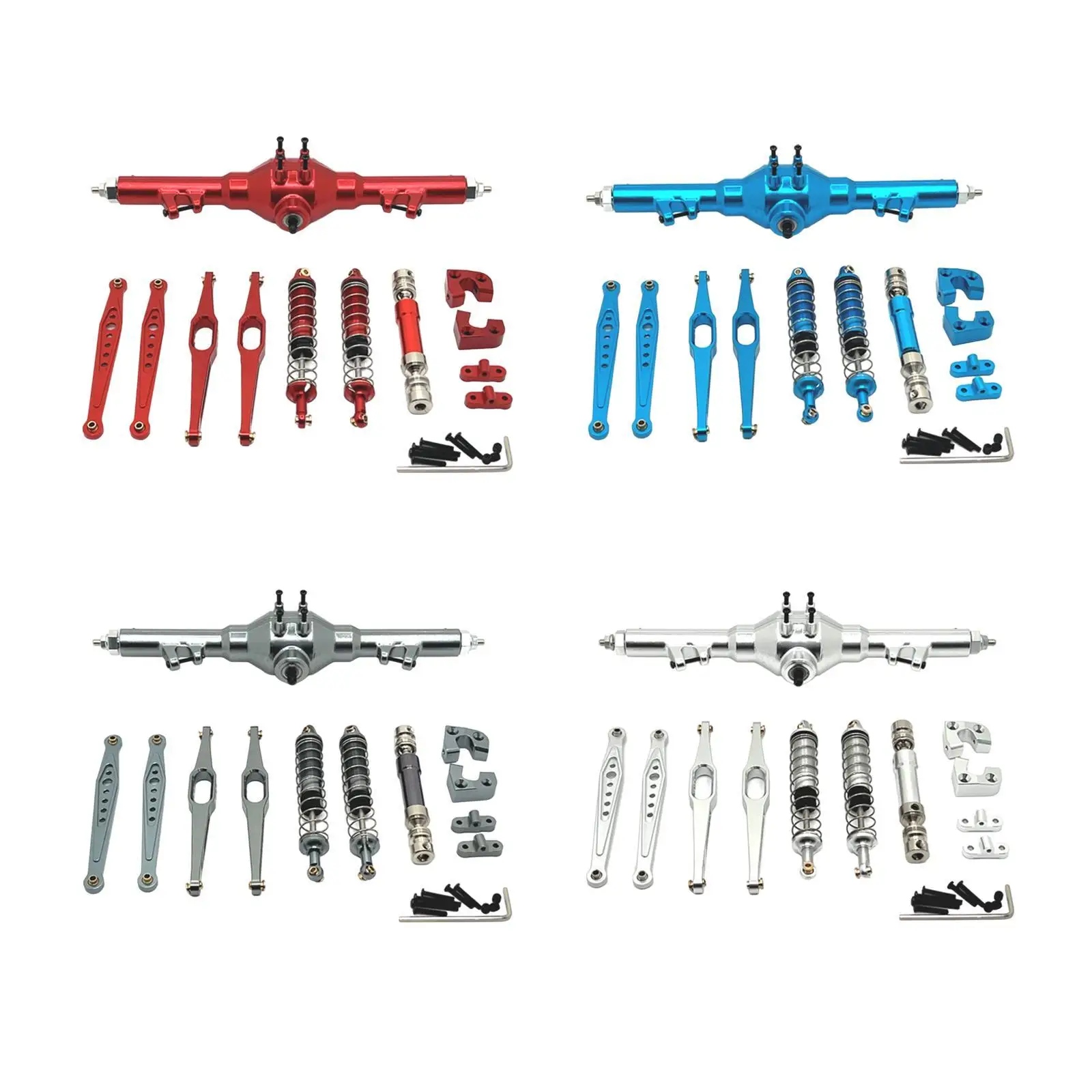 

1/12 RC Car Metal Upgrade Kits Rear Axle Fixtures Spare Parts Suit Hobby Tool Differential Rear Axle for 12429 12423 Crawler