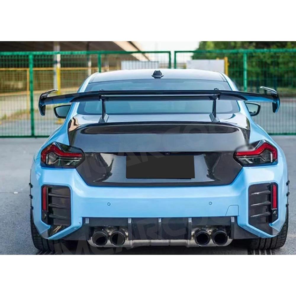 JMCARCOOL Real Carbon Fiber Rear Trunk Lip Spoiler for BMW 4 Serise F32 F36 G22 G26 M4 F82 G82 Rear Wing Boot Lip Body Kits