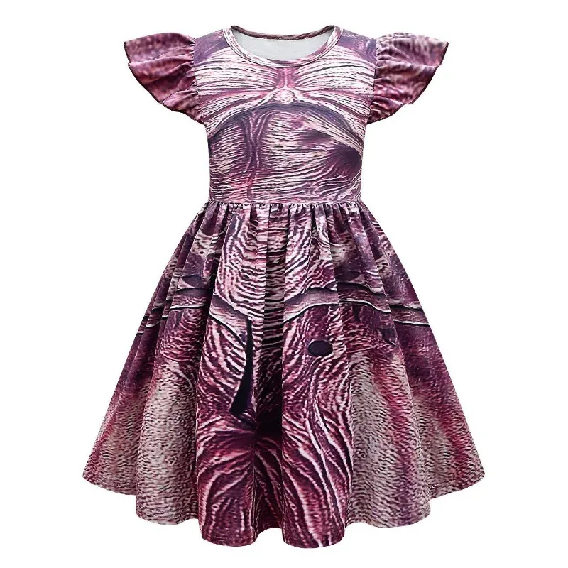 Demogorgon คอสเพลย์เครื่องแต่งกาย, ชุดฮาโลวีนสําหรับเด็กหญิงและเด็กชาย, เครื่องแต่งกายซอมบี้คนแปลกหน้า, ชุดสยองขวัญ