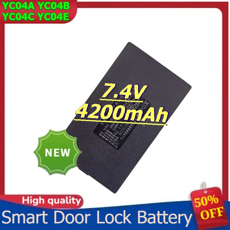 

for YC04A YC04B YC04C YC04E Lithium Smart Door Lock Battery 7.4V 4200mAh