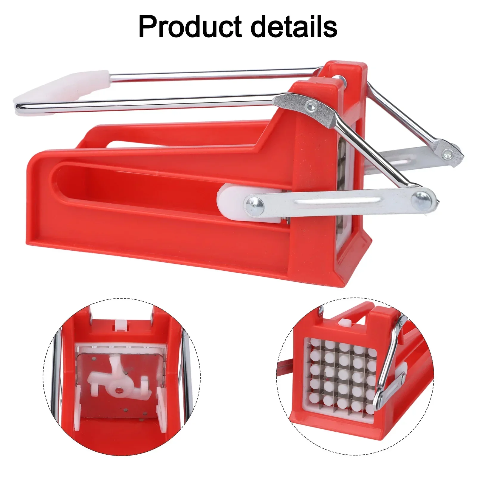 Culinary Use Potato Cutter Efficient Vegetable Slicer Chopper Device Hand Push Cutter Space-saving Kitchen Tool