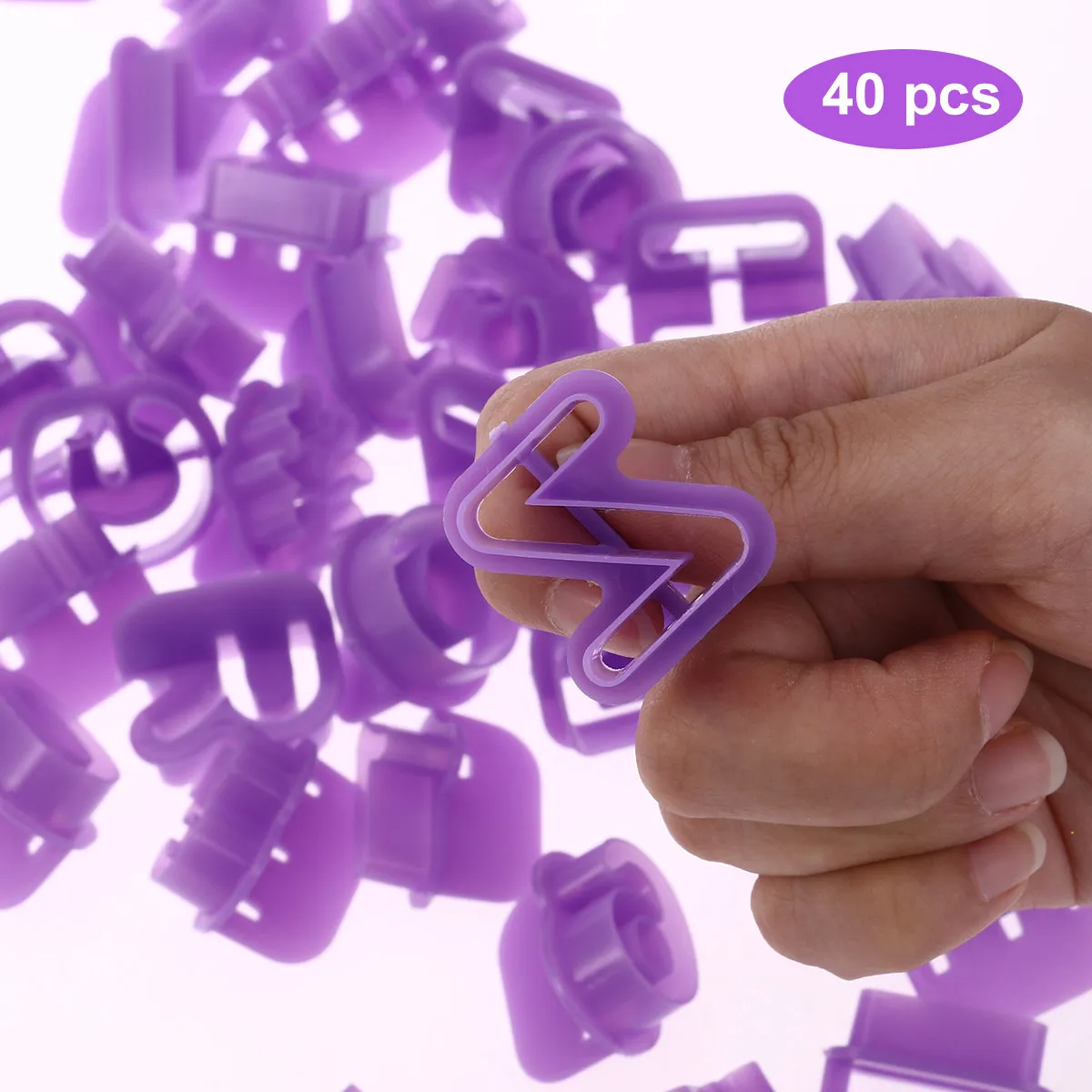 40Pcs Number Fondant Cake Biscuit Mould Cookie Cutters Mold Premium Material Pliable Flexible Easy Use Wash Clays