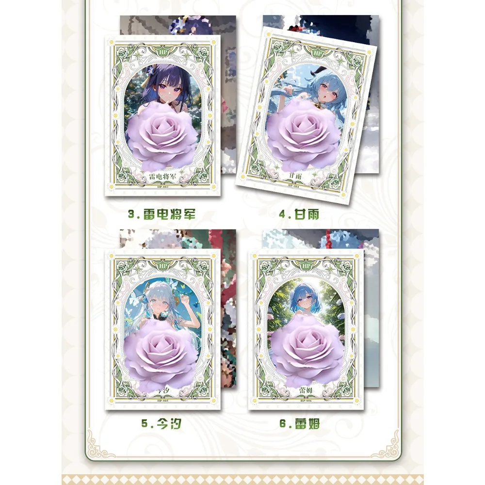 Tarjeta de colección de mil colores, chica de Anime creativa, tarjeta con apertura de ventana de cristal 3D para regalos de estímulo de Navidad para niños