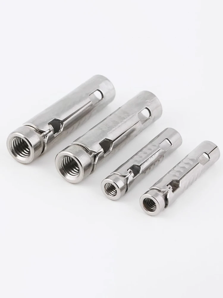 1 ~ 5 szt. M6 M8 M10 M12 ze stali nierdzewnej rura rybia łuska gekon wewnętrzna kołek rozporowy beton kotwica śruba rozprężna