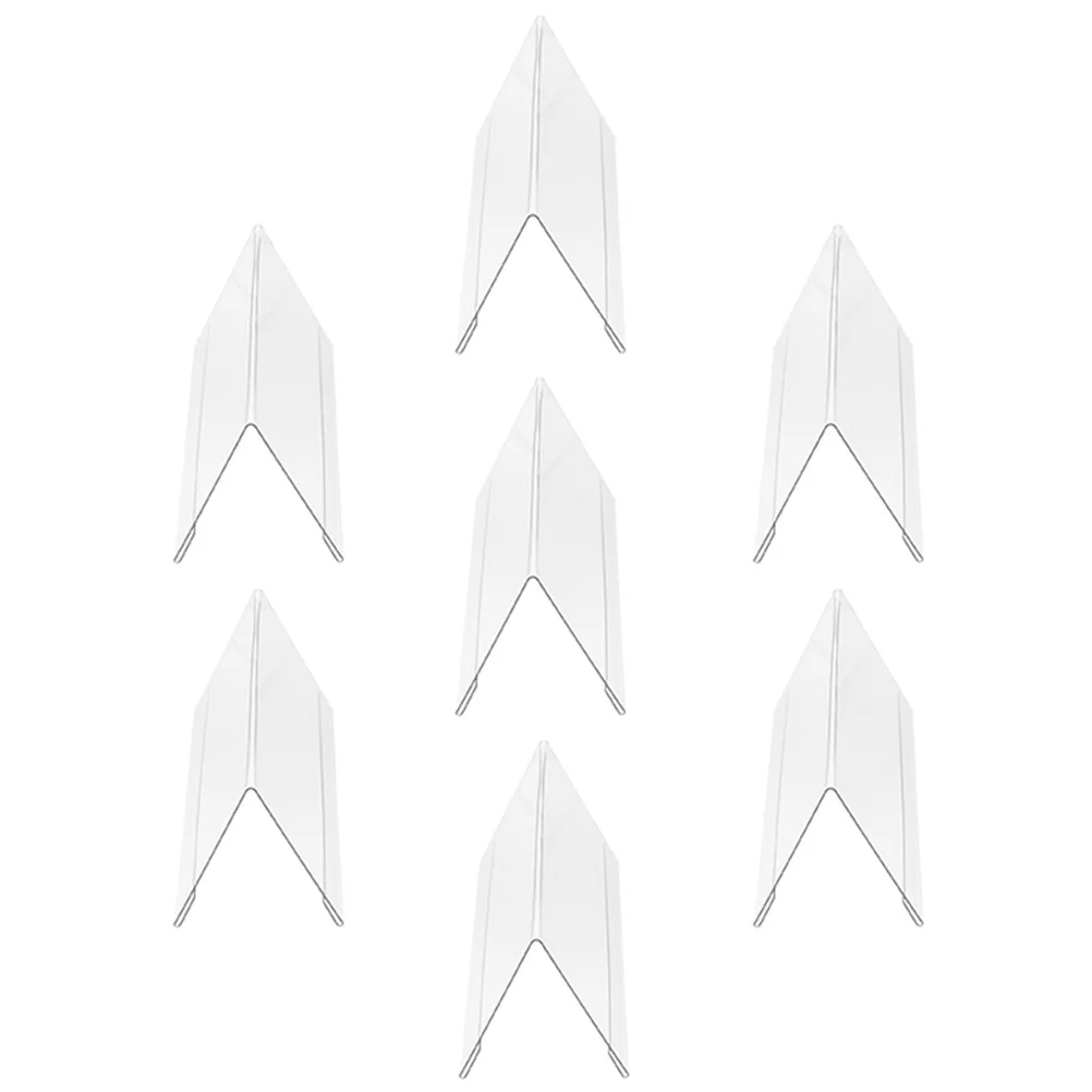 

7pcs Acrylic Table Signs Seat Display Stand For Wedding Seating Number Holder Clear Desk Name Plate Table Number Holders