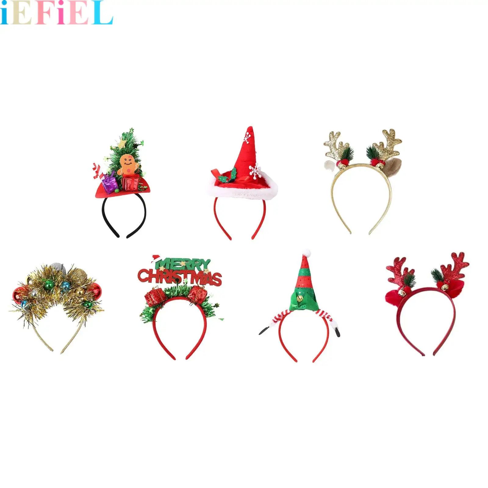 

Cute Christmas Headbands Xmas Parties Hair Hoop Photo Booth Prop Fancy Dress Up Costume Accessories Supplies