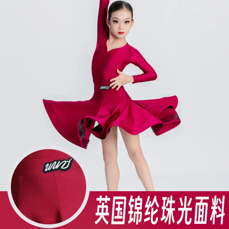 أزياء الرقص اللاتينية الجديدة أزياء المنافسة المهنية أزياء الفتيات أداء