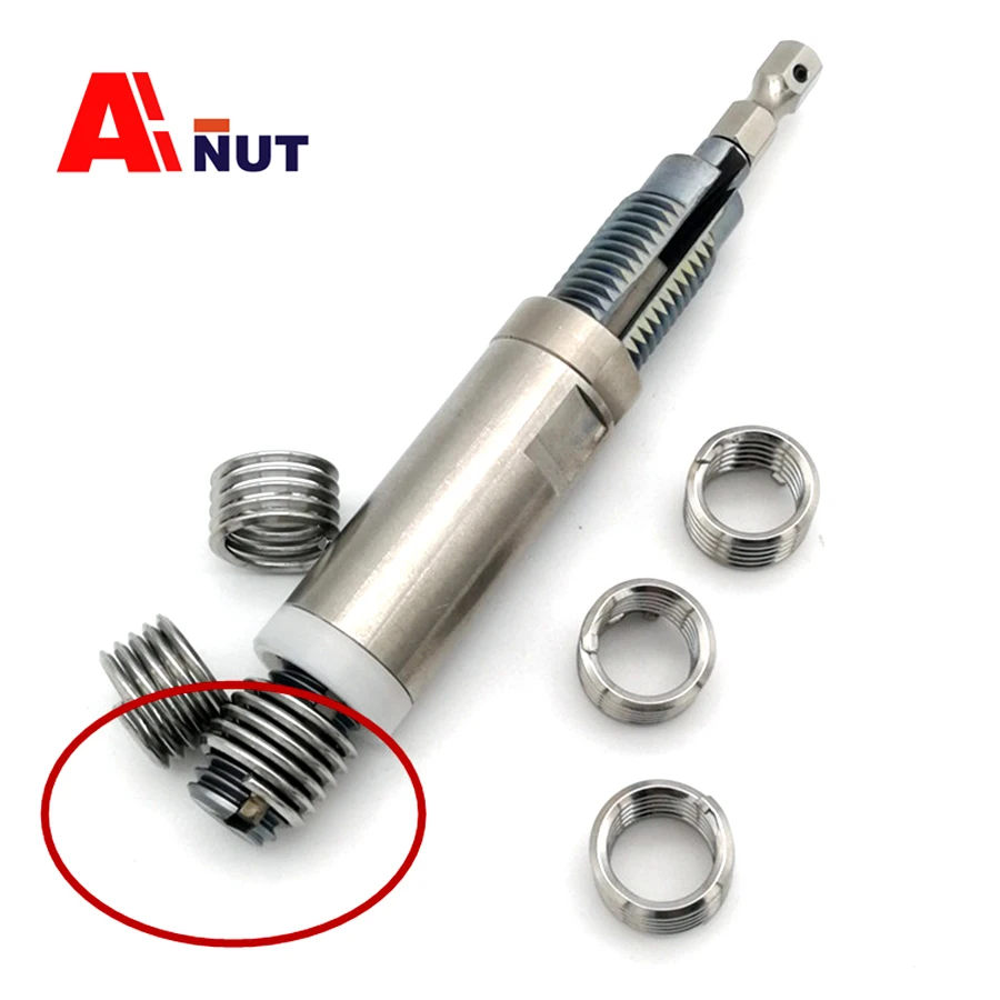 M2~M16 Tangless Thread Insert Disassembly Tool ,UNC Tangless CoilThread Installation Thread Repair Tools. G011