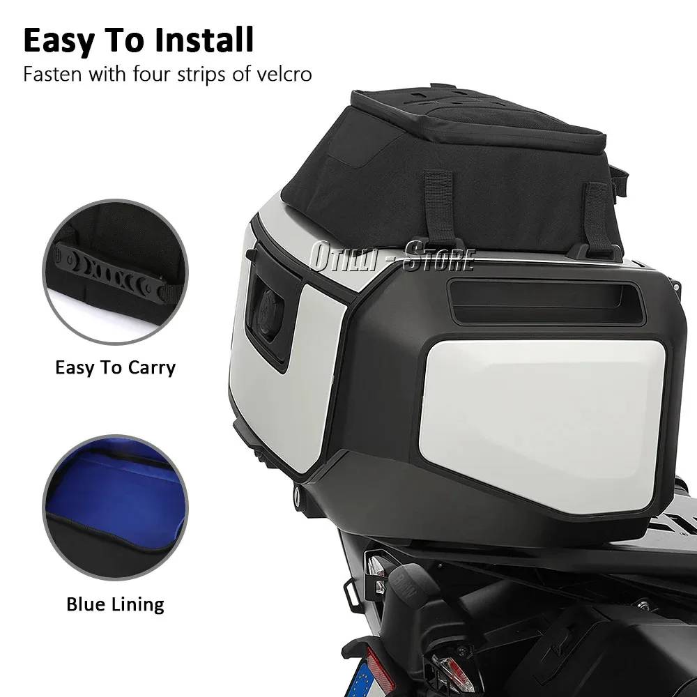 Bolsa superior para motocicleta, bolsa superior destacável à prova d'água para bmw r1300gs r 1300 gs r1300gs adventure 2023-2025