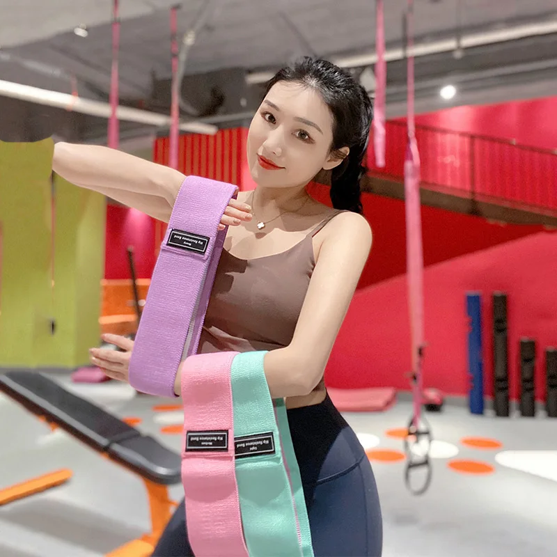 Resistance Band Fitness Buttocks Expansion Fitness Cloth Rubber Band Elastic Expander Suitable For Home Exercise Sport Equipment