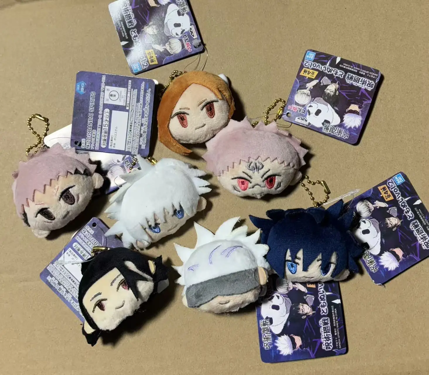 Original Genuine Jujutsu Kaisen Itadori Yuji Gojo Satoru Anime Peripheral Plush Toy Brooch Keychain Cute Model Doll Pendant Gift