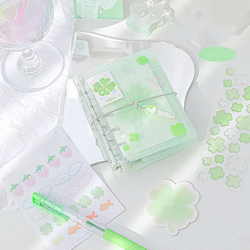 M5 Three Fold Notebooks Cover Portable Pocket Book Loose Leaf Notebook With 64 Blank Inner Page For Girl Back To School Supplies