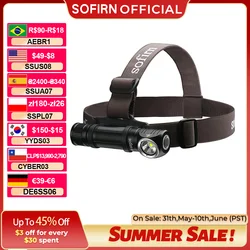 Sofirn HS40 USB C Rechargeable Headlamp 18650 Super Bright SST40 LED Torch 2000lm Flashlight with 2 Modes Power Indicator