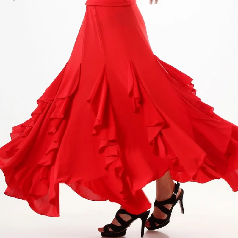 

Индивидуальная национальная стандартная одежда, современное танцевальное платье, социальная большая распашная юбка, юбка до половины тела, вальс