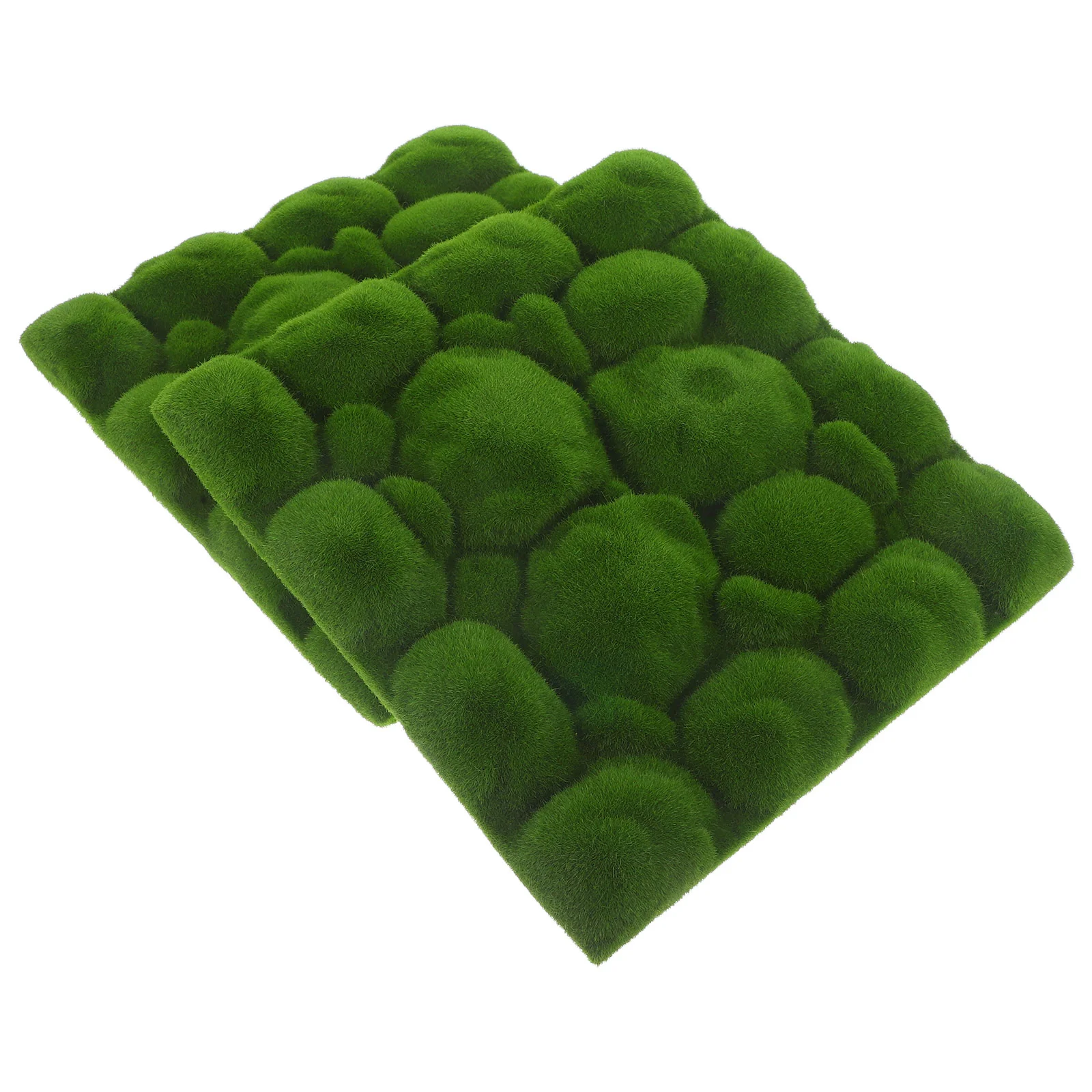 

2 Pcs Simulated Moss Decoration Mini Garden Artificial Micro Landscape Accessory Realistic Turf Lawn Faux Outdoor Plants