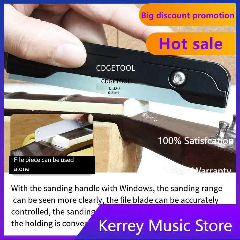 

High-Precision Bass Nut Slotting File for String Distance Adjustment Guitar Repair And Piano Making Tool