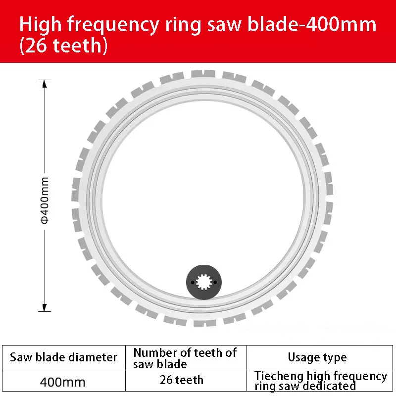 High Frequency Ring Saw Blade 400mm/500mm New Concrete Wall Cutting Machine Saw Blade Door And Window Cutting Blade Saw Blade
