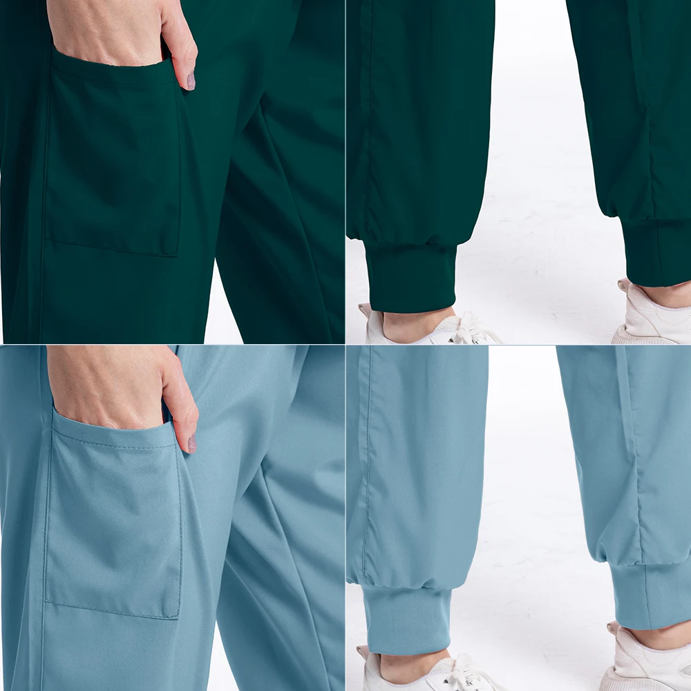 Medizinische Peelings Hosen chirurgische Hosen Labor Arbeits hosen Unisex Arzt Krankens ch wester Uniformen Hosen Zahnarzt Haustier Pflege Jogger hose